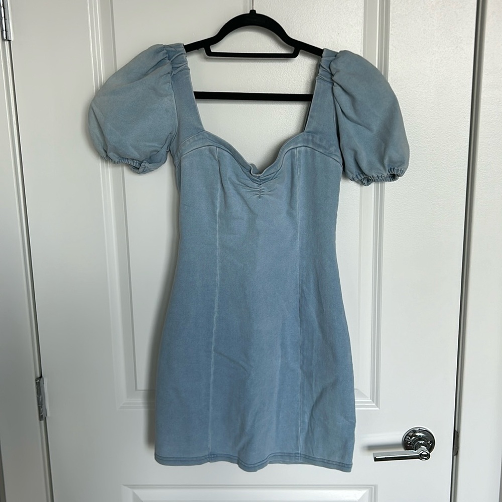 Denim mini dress, size S